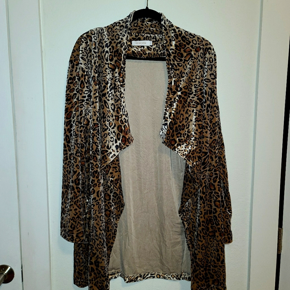 Crushed Velvet Waterfall Blazer